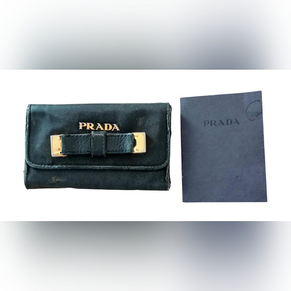 Prada Black Key & Card Holder
